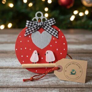Sea glass christmas ornament